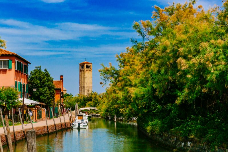 Familienausflug in der Lagune von Venedig